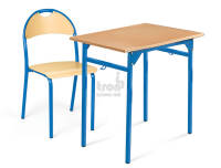 Zestaw szkolny, uczniowski stolik Żak PLUS 1-osob.+krzesło Bolek