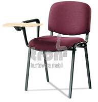 Krzesło biurowe ISO czarne - stolik plastikowy