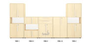 Zestaw szaf szkolnych S01/23 TBW/K01 długość 400 cm