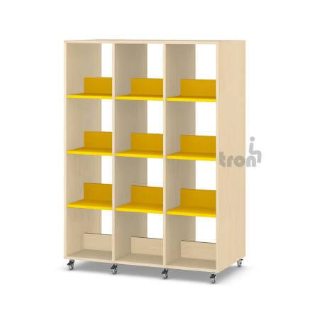 Regał biblioteczny - mobilny RM 1600x1200x600